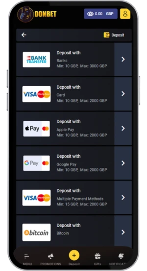 Make a deposit & claim a bonus